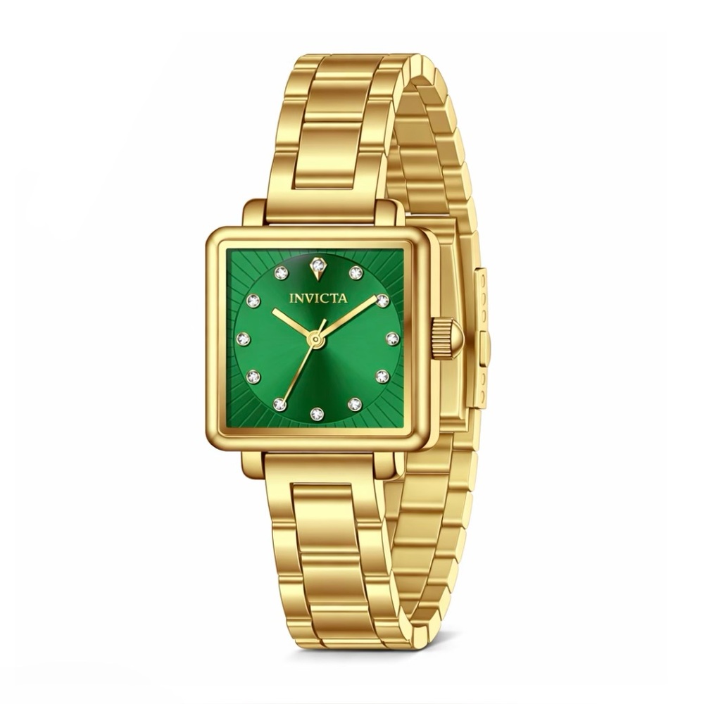 Invicta Wildflower Women's Watch - 22mm, Gold & Green (69429)